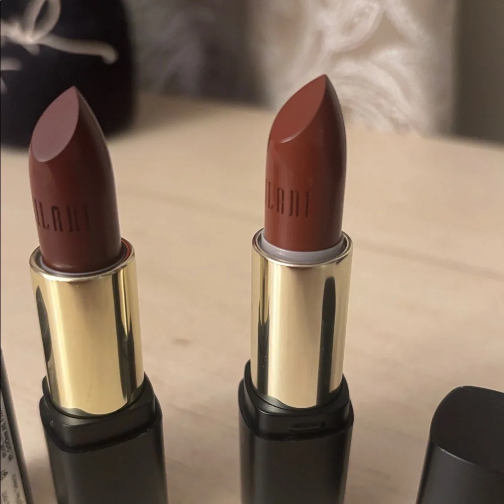 Milani Lipstick Pair - Rich Burgundy and Warm Chestnut
